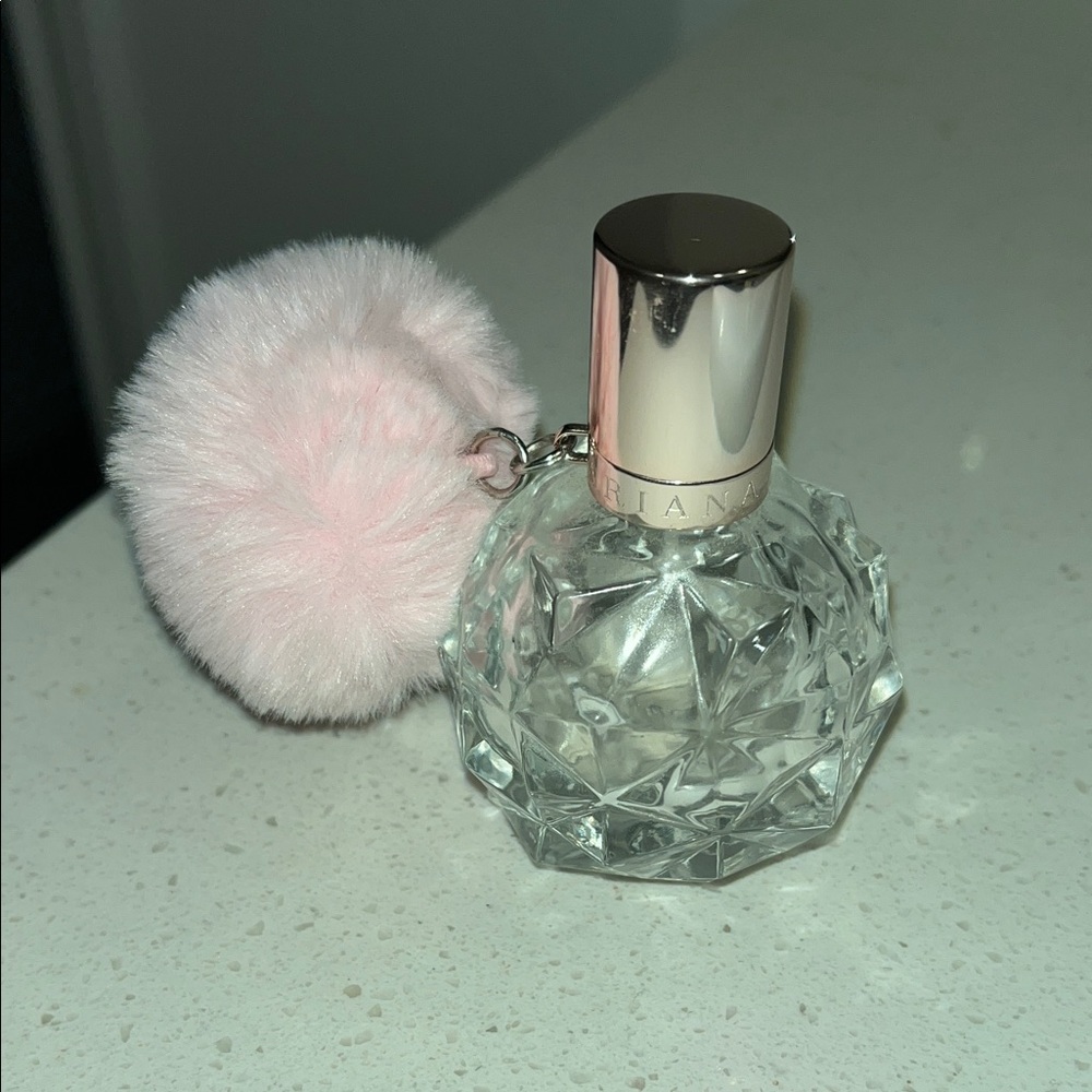 EMPTY decoration bottle: Ariana Grande Ari with Pink Pom Pom
